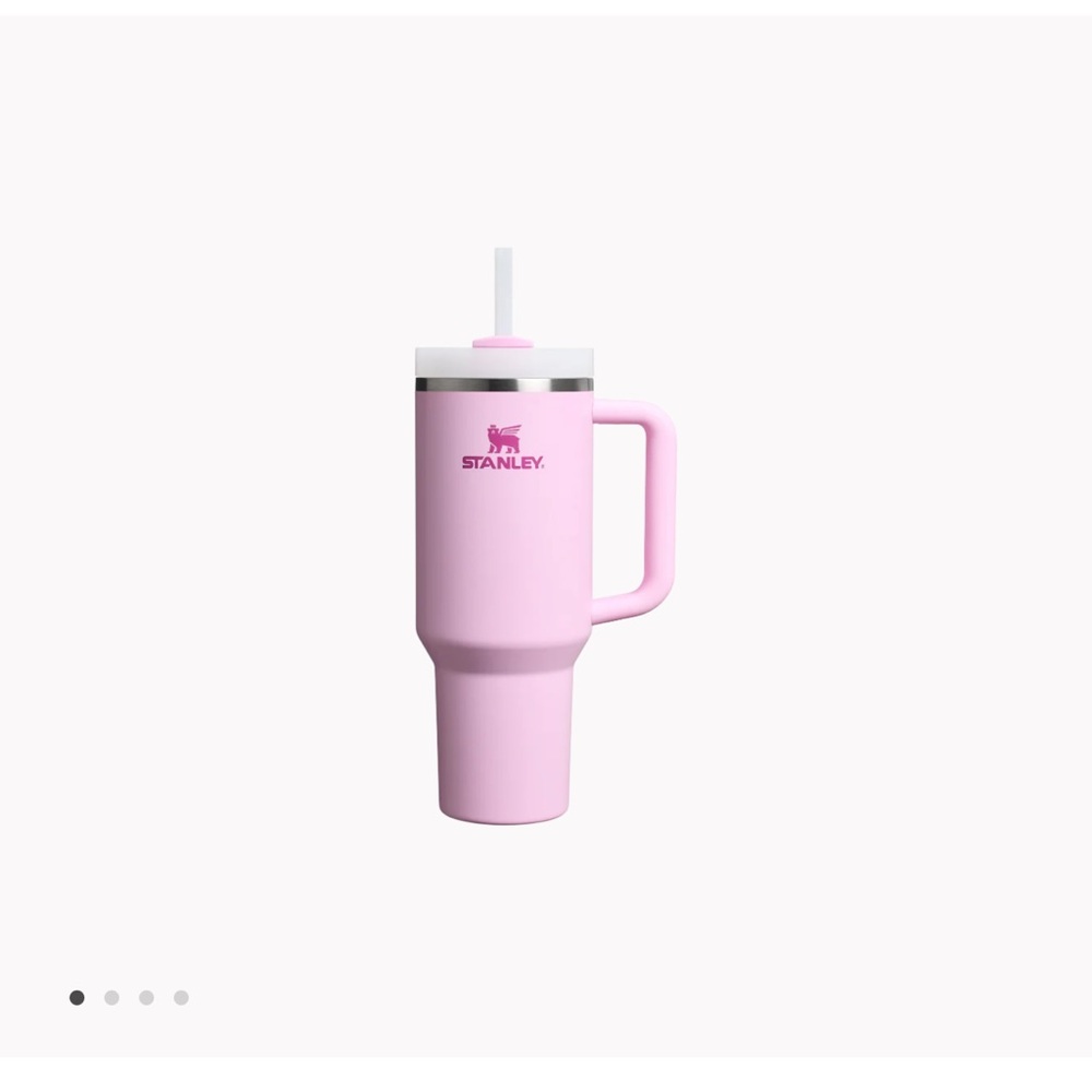 40 oz Stanley Pink Travel Mug with Handle